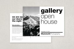 modern photographers postcard template