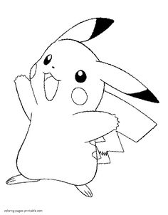 pokemon coloring pages pikachu cute color pages pinterest