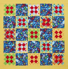 - PDF download Quilt pattern Trip Around the Caribbean x 88 in size 68 in