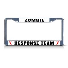 RATHER BE CYCLING Metal License Plate Frame Tag Holder Two Holes