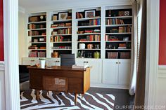 Built In Home Office Bookcases Photos Custom Great Bookshelves Formal Living Turned Into An Office