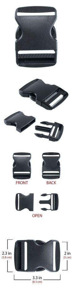 SODIAL R Plastic Side Quick Release Buckle Webbing Strap Clasp 25mm 5 Pcs White SODIAL R Plastic Side Quick Release Buckle Webbing Strap Clasp 25mm 5 Pcs White