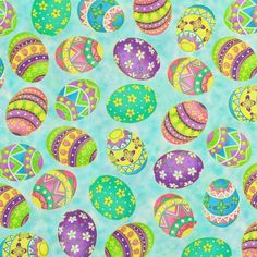 Happy Easter Glitter Flowers /& Eggs Set of 4 Windham Home Easter Tapestry Fabric Placemats