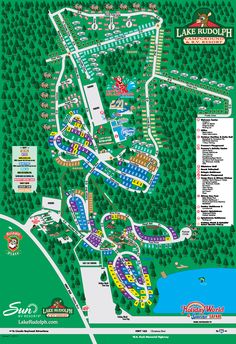 Campground Map Lake Rudolph Campground Rv Resort Lake Rudolph Holiday World Rv Parks And Campgrounds