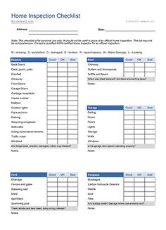 Home Inspection Checklist Exterior Home inspection Home Inspection Checklist Exterior Home inspection