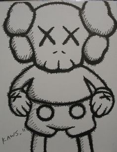 Image result for kaws drawing in 2019 | Drawings, Art, Art sketches