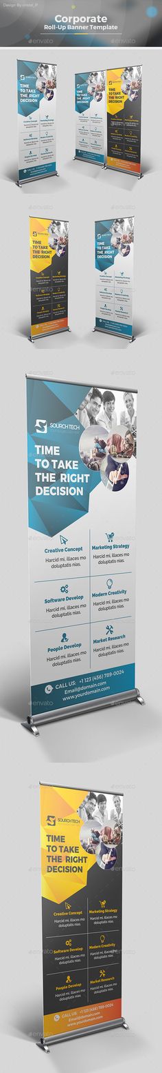 mobile app promotion roll up banner templates on behance print