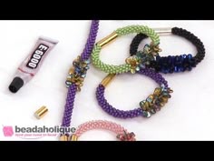 Kumihimo Crystal & Pearl Bracelet Tutorial | Take A Make Break with Sarah Millsop ❤️ - YouTube