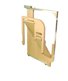 Avec poign/ée de transport pour la maison Escabeau pliable ultra r/ésistant Pour enfants et adultes En plastique antid/érapant la cuisine et le lieu de travail Blanc//gris robuste 22,9 cm