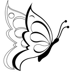 flowervline drawings - Google Search Easy Butterfly Drawing, Rose Outline