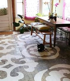 25 Best Painted Wood Floors Images On Pinterest Love The Painted Floor Doesn T Really Fit Our Style