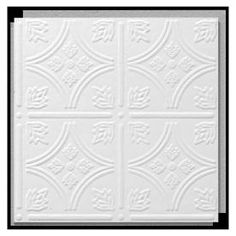 Armstrong 40 Pack Tin Look Wellington Homestyle Ceiling Tile Zoomed Armstrong X Tin Look Tintile Homestyle Ceiling Tile Panel