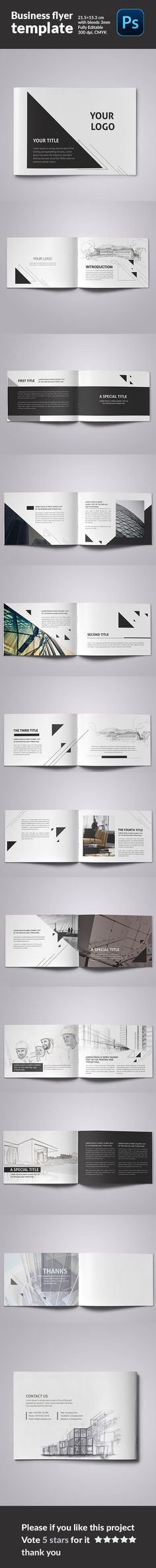 Minimalfolio #6 is a horizontal photography portfolio A4 brochure - pull tab flyer template Minimalfolio #6 is a horizontal photography portfolio A4 brochure - pull tab flyer template