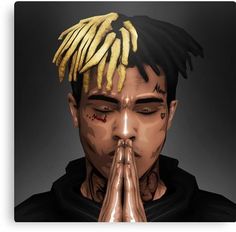 \u0027XXXTENTACION / PRAY FOR X / FREE X Box Design\u0027 Canvas Print by Jediah