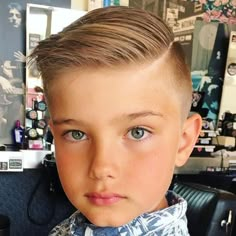 Mid Skin Fade with Side Part Kids Haircut Styles, Best Hairstyle For Kids