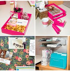 before & after: a cubicle goes from blah to glam | office desk before & after: a cubicle goes from blah to glam | office desk