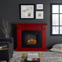 20 Best Freestanding Electric Fireplace Stoves Images Freestanding Electric Fireplace In Rustic Red