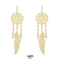 Bumble BEE DREAMCATCHER Earrings//Boucles d/'oreilles APM Monaco