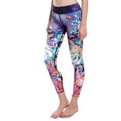 Woman legging Sea lions /& Ocean printed Legging S-4XL legging elastic legging
