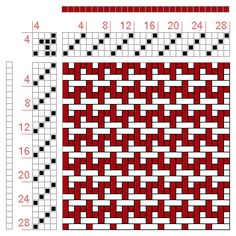 Hand Weaving Draft: Figure 1349, A Handbook of Weaves by G. H. Oelsner, 4S, 4T - Handweaving.net Hand Weaving and Draft Archive