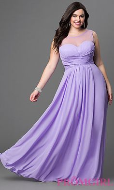 Purple Plus Size Prom Dresses