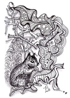 I Spent A Couple Of Days Up North At My Sisters Place On The Ausable River And Saw So Many Cute Little Black Squirrels That Inspired This Z