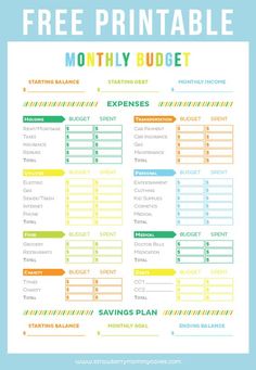 get your finances in order with this free printable budget sheet