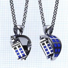Spirit Doctor Who Enamel Tardis Necklace