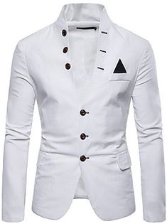 ONTBYB Mens Slim Single Breasted Casual Solid Windbreaker Trench Coat