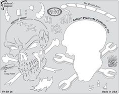 27 airbrushing templates ideas skull stencil stencils stencil art