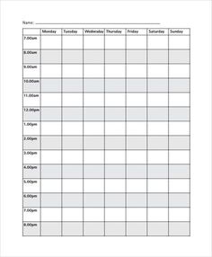 examples of revision timetables