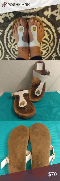 Pin by Raymond K on NICE FEET IN SHOES- SANDALS- FLIP FLOP ... Tory Burch Women's Jane Cork Sandals