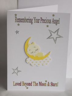 baby sympathy card loss of a child infant by nuts4stampin on etsy