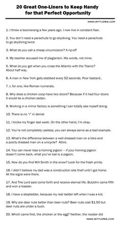 15 best one liner