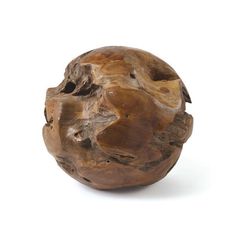 Guirnalda compuesta de bolas de madera natural y cordón de