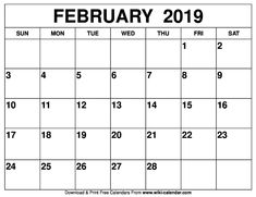 81 best blank february 2019 calendar template images in 2019 free calendar template 2019