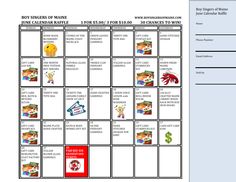 quot large calendar quot raffle ticket theraffleticketstore com calendar raffle fundraiser template