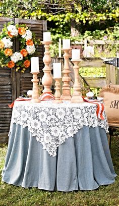 I Would Swap Out The Peach For A Diffe Colour Mustard Burnt Layer Our Lace Table Topper Over A Bare Or Contrasting Tablecloth To