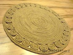 28 Unique decorative jute rug round Rag Rug / Braided by GreatHome