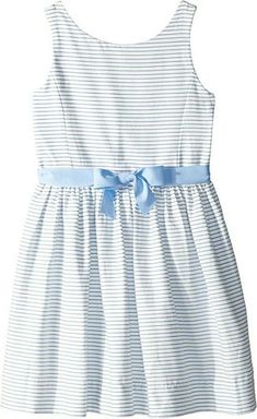 NWT Ralph Lauren Girls S//S Striped Fit /& Flare Ponte Knit Dress Sz 5 6 NEW $60