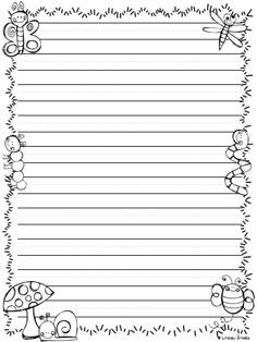 letter writing paper printable