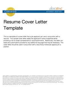 cover for a resume