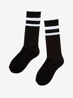 Bro Style Lightening Bolt Crew Socks Blue 1 Pair Skate Socks