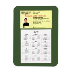 business card calendar