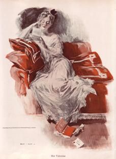 Victorian Art Print 1910 Color Lithograph The Last Waltz Together Antique Book Print by Clarence Underwood Original Book Plate