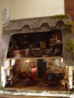 Escala 1:12 natural Estaño metal óptica tumdee casa de muñecas en miniatura accesorio Pub