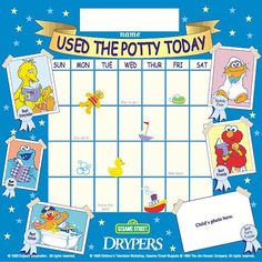 elmo potty chart