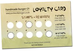 14 Best Loyalty Stamp Card Images 14 Best Loyalty Stamp Card Images