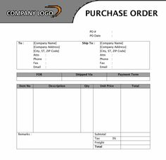 purchase order word doc