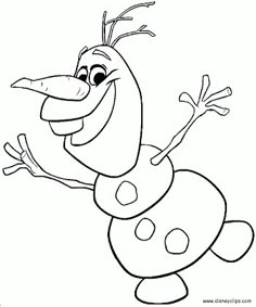 Dancing Frozen Olaf Printable Coloring Pages For Girls And Boys Find This Pin More